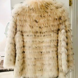 YVES SALOMON RABBIT FUR JACKET